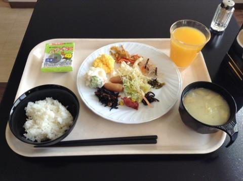 エクストールイン　熊本水前寺で朝食を食べる