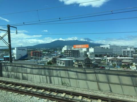 新幹線から見えた今日の富士山-2016年8月16日