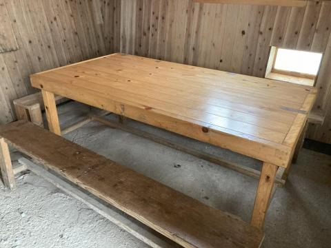 皿ヶ嶺 竜神平の山小屋と雪景色 -娘と登山-