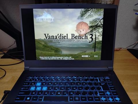 MSIゲーミングノートPC ThinA15のFF11ベンチマーク結果に驚愕