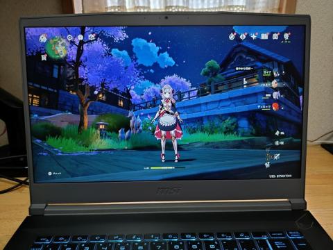 MSIゲーミングノートPC ThinA15で原神を快適プレイ