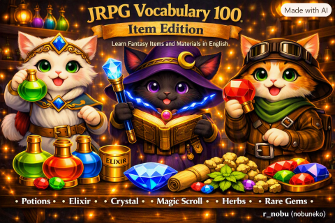 JRPG Vocabulary 100: Item Edition | Learn Fantasy Items and Materials in English