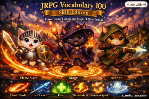 JRPG Vocabulary 100: Skill Edition | Learn Fantasy Combat and Magic Skills in English
