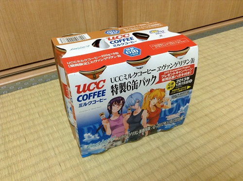 UCC ミルクコーヒーヱヴァンゲリヲン缶特製6缶パック