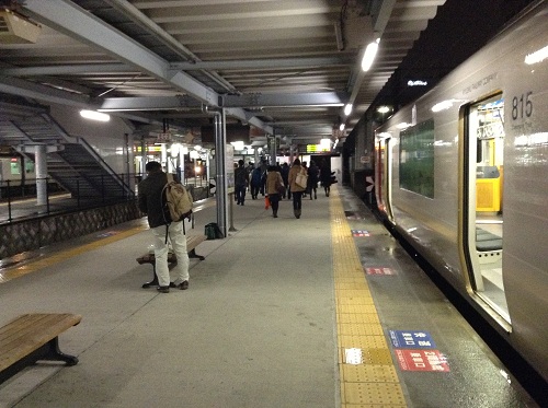 JR熊本駅普通列車用のホーム