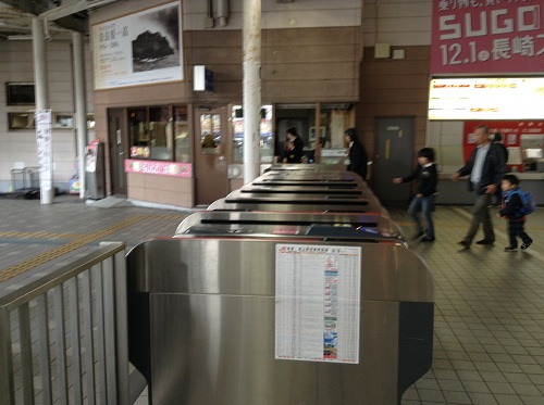 長崎駅の改札口