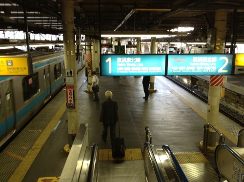 JR蒲田駅　京浜東北線1番ホーム・2番ホーム