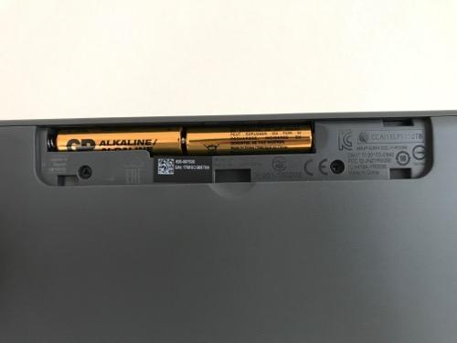 ロジクール K380 マルチデバイス ブルートゥース キーボード・新品に装着されている乾電池