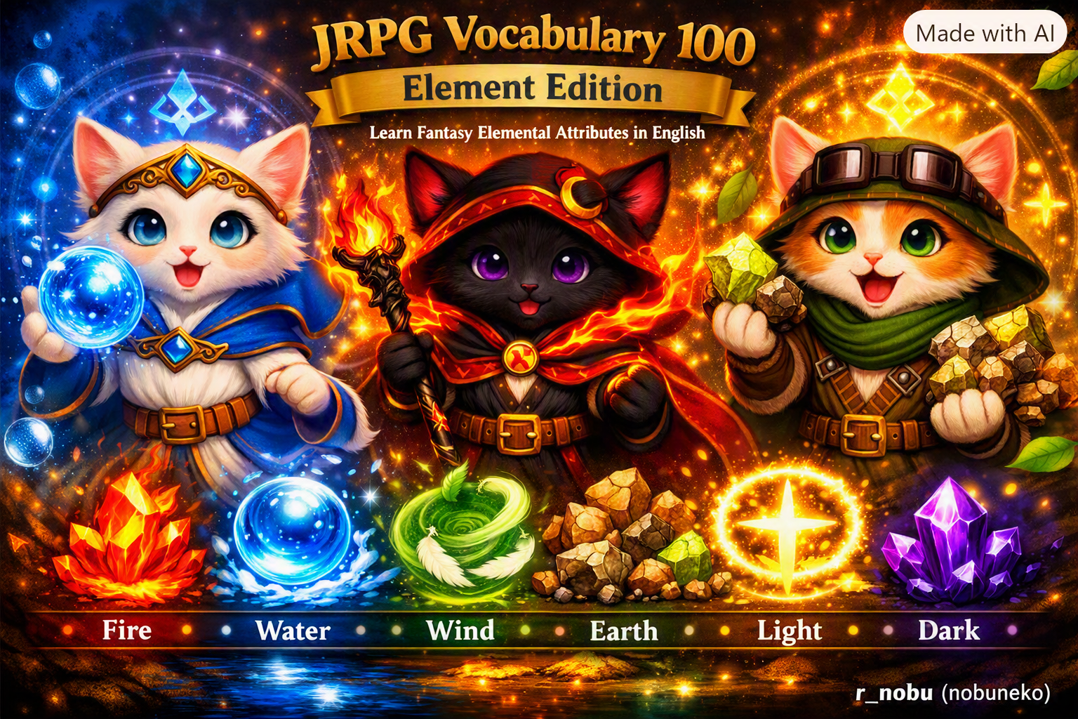 JRPG Vocabulary 100: Element Edition