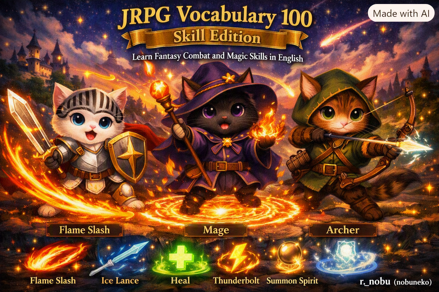 JRPG Vocabulary 100: Skill Edition